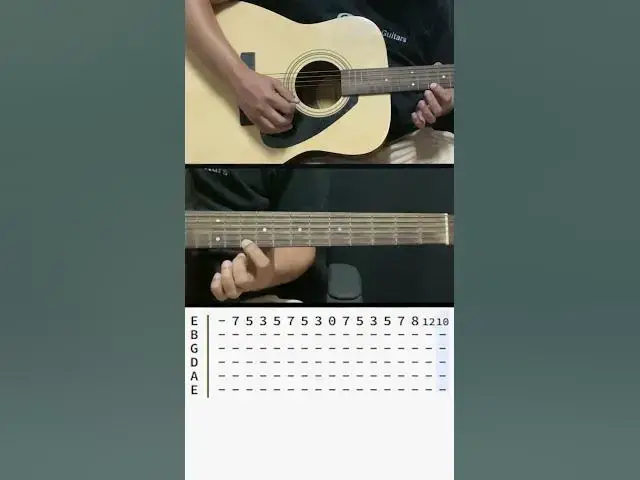 'Video thumbnail for Wonderful Tonight on One String - Learn Your First Guitar Song #easyguitarsong#beginnersguitarlesson'