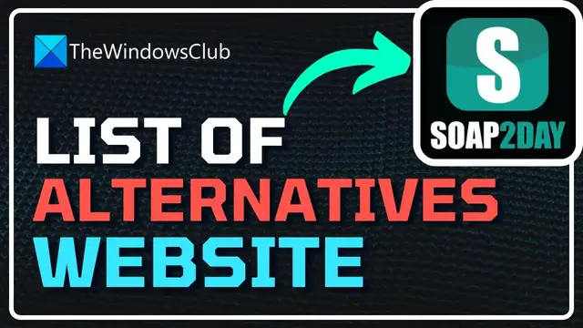 'Video thumbnail for List of SOAP2DAY Alternative Websites - Soap2day ALTERNATIVE SITES - LEGAL Soap2day Sites'