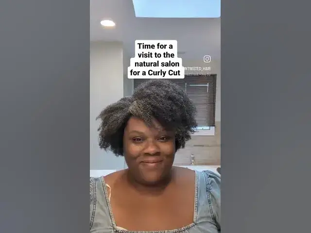 'Video thumbnail for 鉁傦笍 Curly cut Salon Visit #naturalhairjourney #haircare #teamnatural #seesomecurls #cutitkinky'