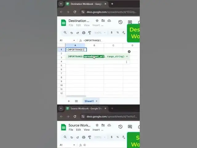 'Video thumbnail for Google Sheets Importrange Function #googlesheets'