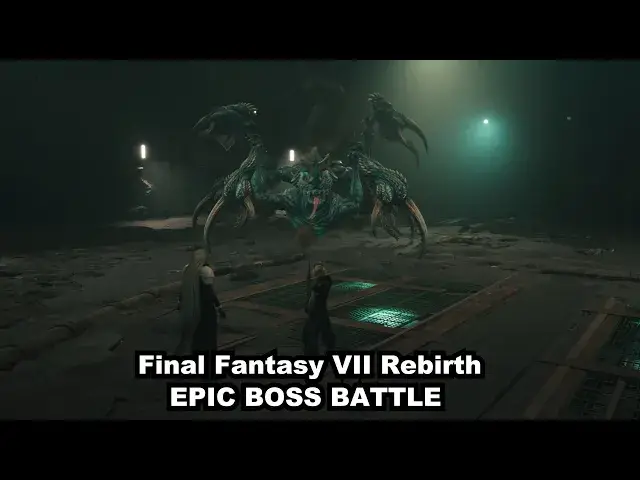 'Video thumbnail for Final Fantasy VII Rebirth - Thrilling Boss Fight Scene in 4K'