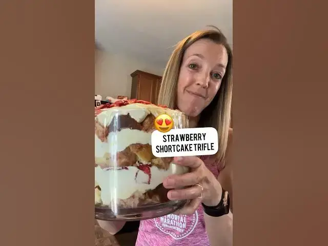 'Video thumbnail for THE BEST Go-to Summer Dessert 😍🍓🍰 #homeschoolmom #dessertrecipe #trifle'