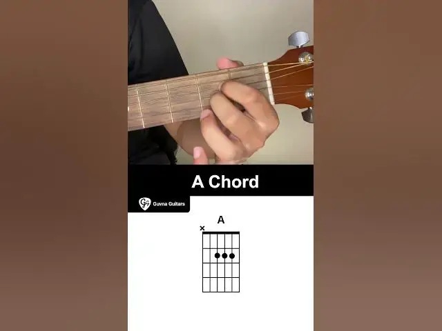 'Video thumbnail for How To Play The A Chord on Guitar - Guvna Guitars'