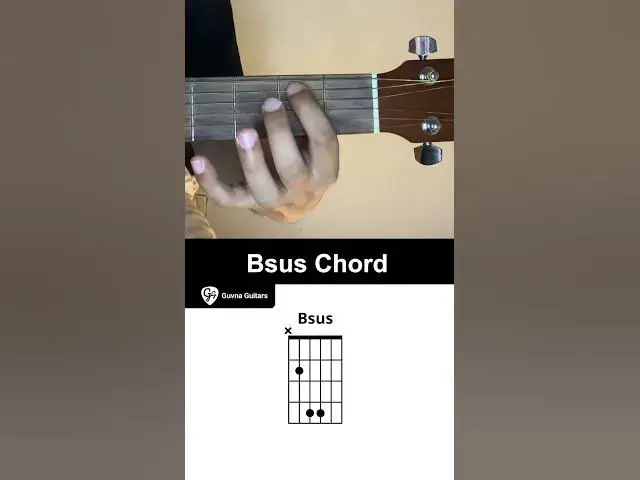 'Video thumbnail for How To Play The Bsus Chord On Guitar - Guvna Guitars'