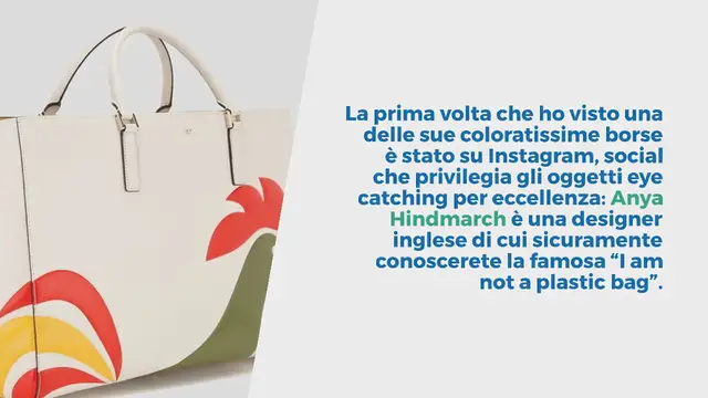 'Video thumbnail for Anya Hindmarch, le borse e clutch che sembrano scatole di cereali (o detersivi)'
