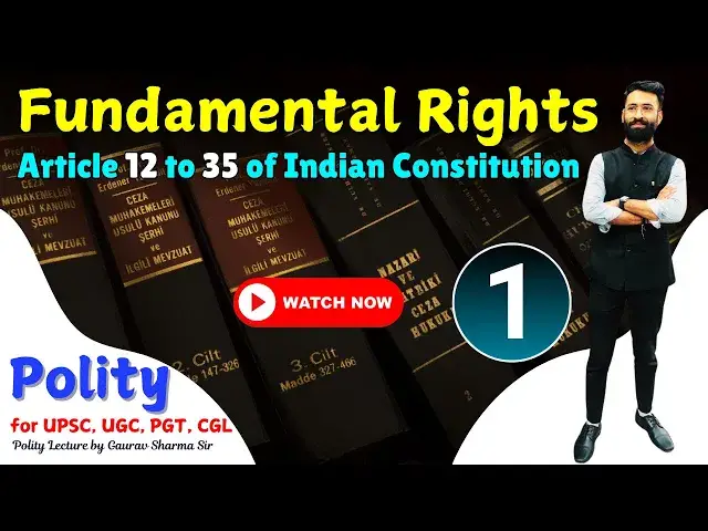 'Video thumbnail for Fundamental Rights, Article 12 to 35 of Indian Constitution #ParikshaJunction #FundamentalRights P-1'