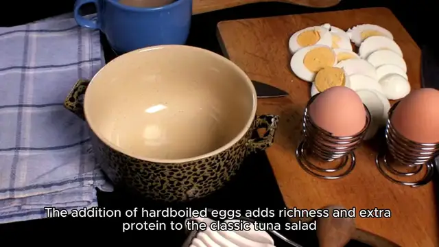 'Video thumbnail for tuna salad recipe with egg'