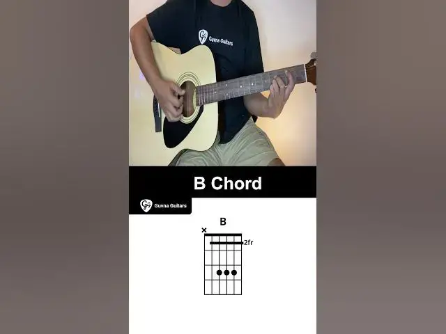 'Video thumbnail for How To Play The B Chord On Guitar - Guvna Guitars'