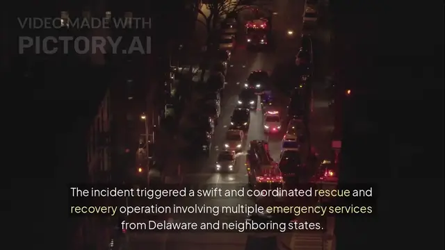 'Video thumbnail for Truck Plunges Off Delaware Memorial Bridge, Major Search and Recovery Efforts Underway'