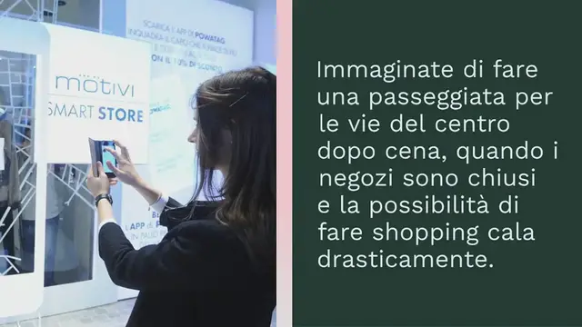 'Video thumbnail for Motivi e Powatag, lo shopping è (very) smart'