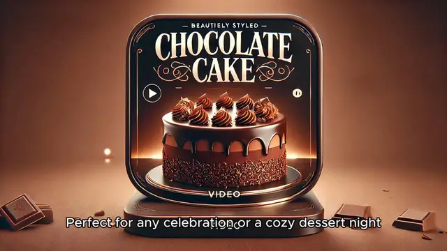 'Video thumbnail for Chocolate Cake'
