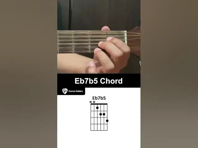 'Video thumbnail for How To Play The Eb7b5 Chord On Guitar - Guvna Guitars'