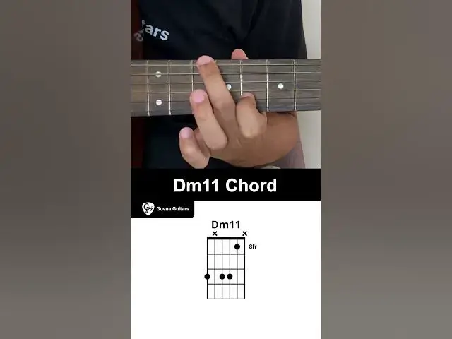 'Video thumbnail for How To Play The Dm11 Chord On Guitar - Guvna Guitars'