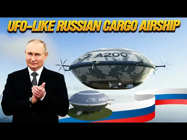 'Video thumbnail for Russian Airship: A Futuristic Cargo Carrier with a 600-Ton Capacity'