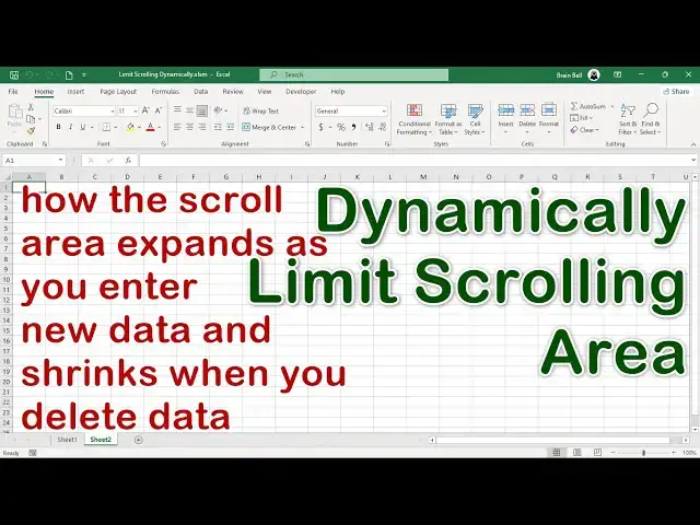 'Video thumbnail for Limit Scrolling Dynamically - Auto-Adjust Scroll Limits in Excel with VBA'