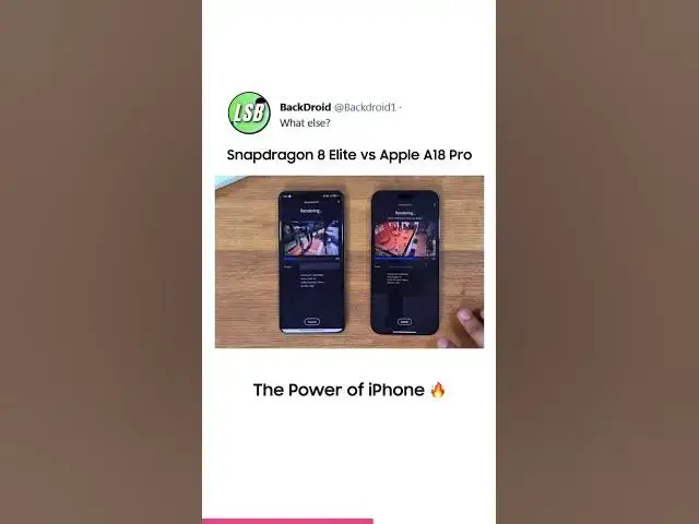 'Video thumbnail for 🔥 Snapdragon 8 Elite vs. Apple A18 Pro #shorts #tech #backdroid'