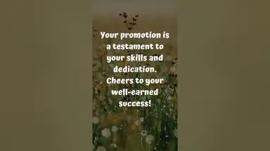 'Video thumbnail for Congratulation to Promotion to New Position #congratulations'