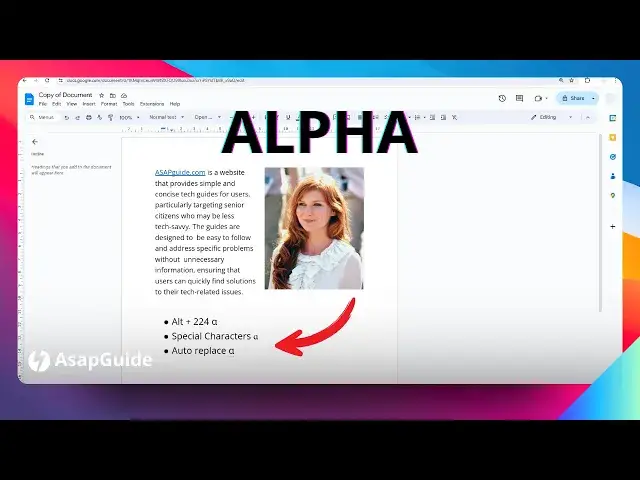 'Video thumbnail for How to Type Alpha in Google Docs α'