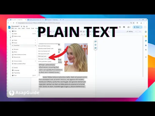 'Video thumbnail for How to Download Google Docs as Plain Text (.txt)'