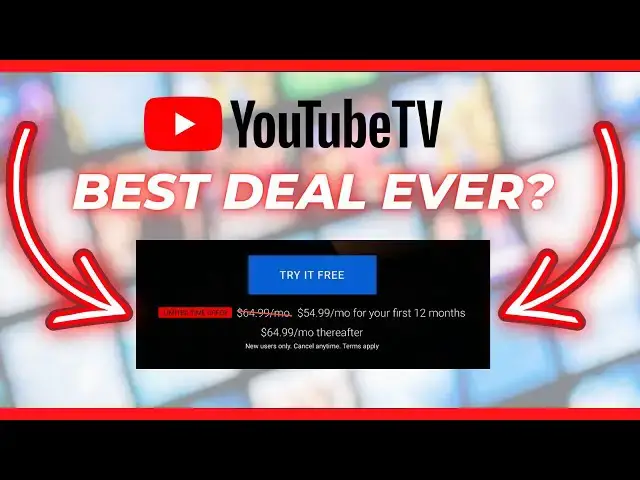 'Video thumbnail for DEAL ALERT: YouTube TV Offers Up to 12 Months of Savings for New Subscribers ($120 Value!)'