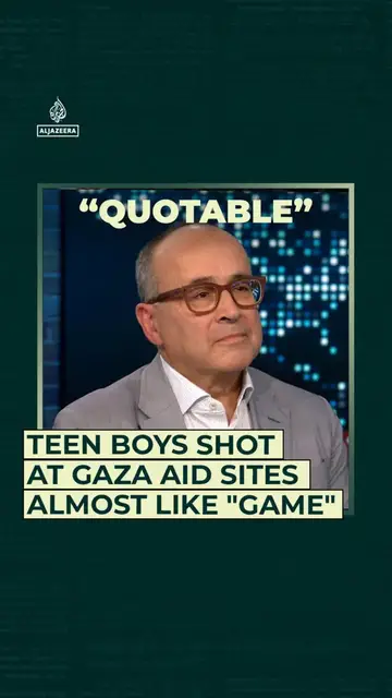 'Video thumbnail for Teen boys shot at Gaza aid sites almost like “game”'