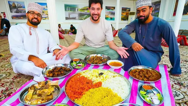 'Video thumbnail for Omani STREET FOOD in Muscat - Camel Curry & Camel HUMP in Oman  First Day in Oman!'
