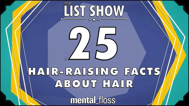 'Video thumbnail for 25 Hair-Raising Facts about Hair - mental_floss List Show (Ep. 235)'