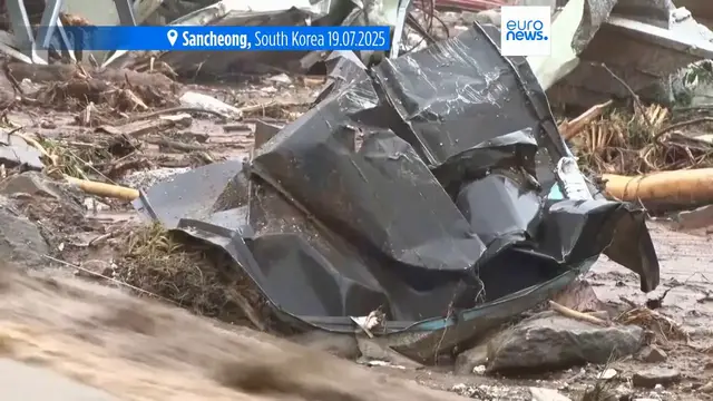 'Video thumbnail for Heavy rains in South Korea leave at least 17 dead and 11 others missing'