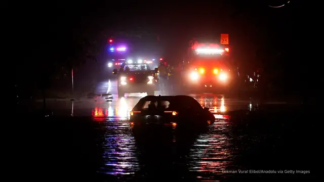 'Video thumbnail for Flash floods swamp Northeast, disrupt transit and prompt emergency declarations'