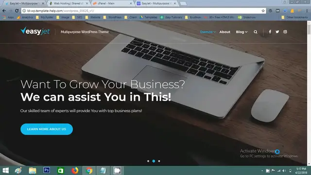 'Video thumbnail for How To Create WordPress Website Step By Step With EasyJet WP Theme'