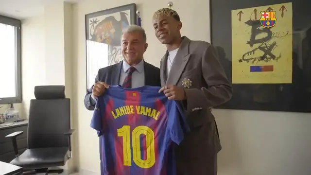 'Video thumbnail for 'Above all, keep winning' - Determined Lamine Yamal speaks after contract extension'