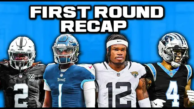 'Video thumbnail for 2025 NFL Draft LIVE First Round Recap'