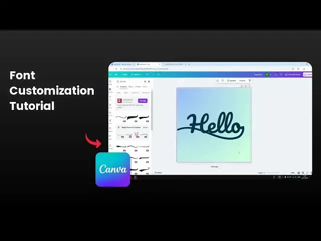 'Video thumbnail for How to Add Tails to Fonts in Canva'
