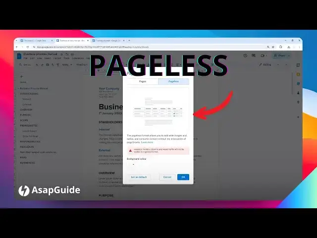 'Video thumbnail for How to Make Google Docs Pageless'