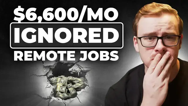 'Video thumbnail for shane hummus: ignored remote jobs that are always hiring (no interviews)'