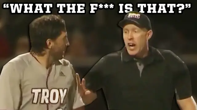 'Video thumbnail for Collision at home plate leads to words exchange before a chaotic ending, a breakdown'