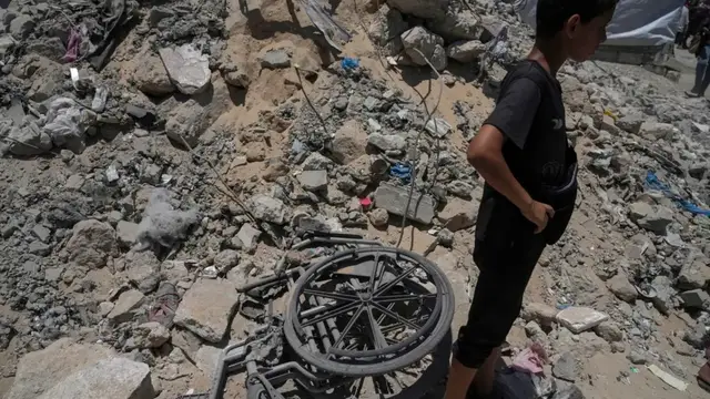 'Video thumbnail for Death and destruction across Gaza: More than 70 people killed since dawn on Thursday'