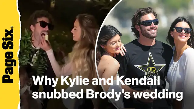 'Video thumbnail for Jenner family drama — Why Kylie and Kendall snubbed Brody's wedding'