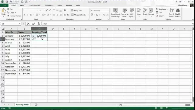 'Video thumbnail for Create a Cumulative Total for Year to Date'