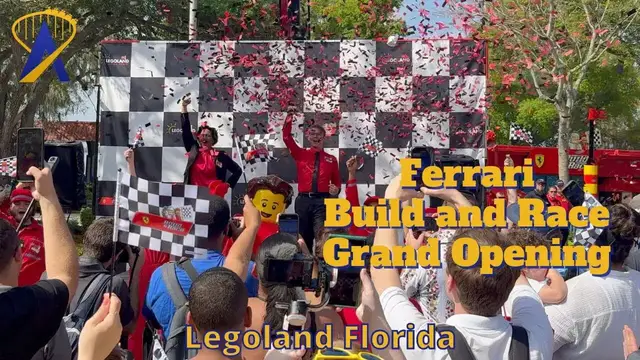 'Video thumbnail for Grand Opening of Ferrari Build and Race at Legoland Florida'
