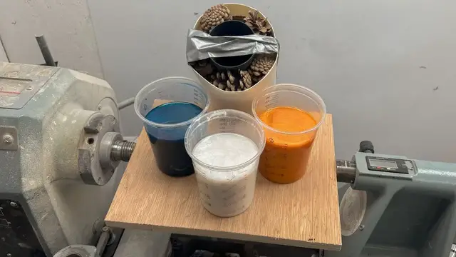 'Video thumbnail for Woodturning - Pine Cones Coffee Tumbler'