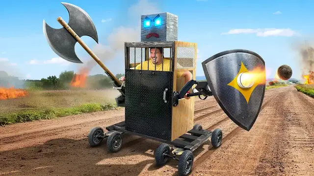 'Video thumbnail for Jake Carlini: building a real-life battle mech suit! diy robot combat project'