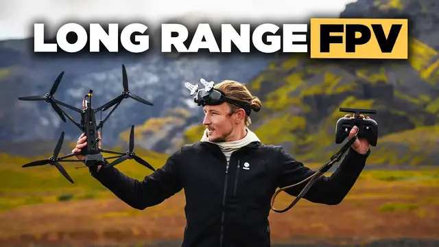 'Video thumbnail for BTS FPV: Long Range FPV Flight with the HELION 10 in Iceland'