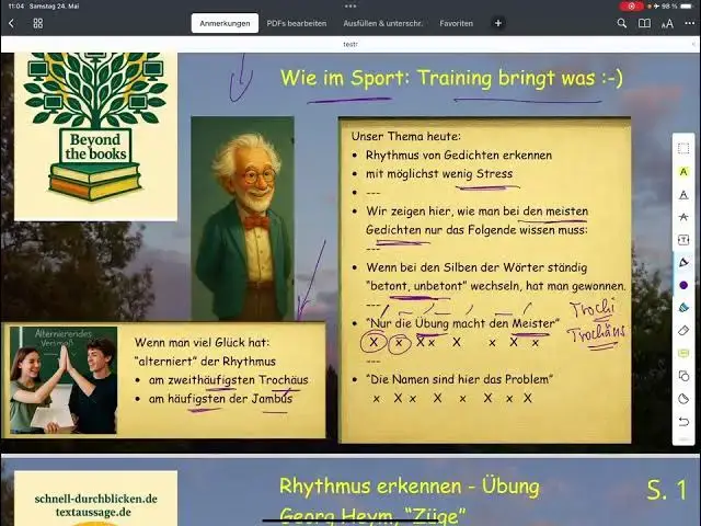 'Video thumbnail for Gedicht-Rhythmus: Mehr als die Hälfte schnell erkennen: Jambus u. Trochäus "alternieren" - Hurra'