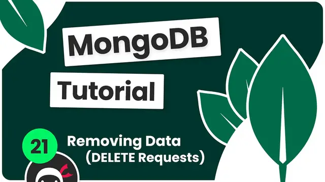 'Video thumbnail for Complete MongoDB Tutorial #21 - Handling DELETE Requests'