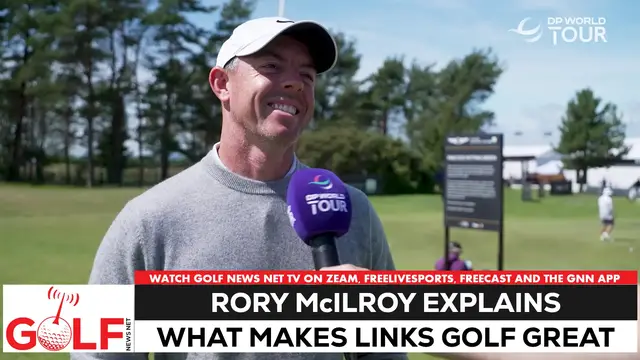 'Video thumbnail for Rory McIlroy explains why links golf is so great'