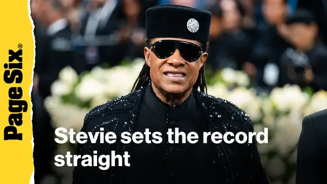 'Video thumbnail for Stevie Wonder addresses conspiracy theories about his sight'
