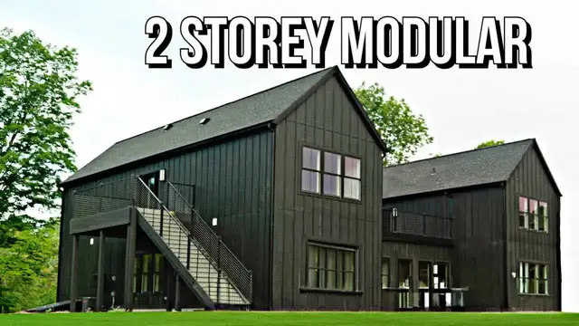 'Video thumbnail for kerry tarnow: double decker prefab homes: a tour of modern modular living in michigan'