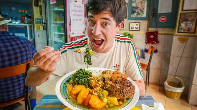 'Video thumbnail for GREEK STREET FOOD Road Trip Across Crete  Baklava Factory + Homemade Cretan Food & BBQ!'