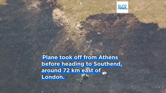 'Video thumbnail for Four killed in turboprop plane crash at London Southend Airport'